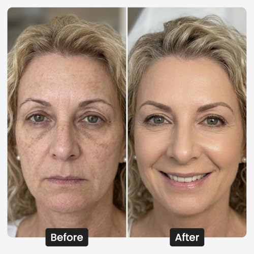 Kehyla Beauty™ Color Changing Foundation for Mature Women, Self-Adjusting Lightweight Full Coverage Formula for Fair to Medium Skin Tones, Hydrating &amp; Blurring, Long-Lasting Natural Finish, 30ml